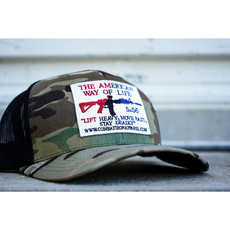 Load image into Gallery viewer, American Way Of Life White Patch Snapback Hat
