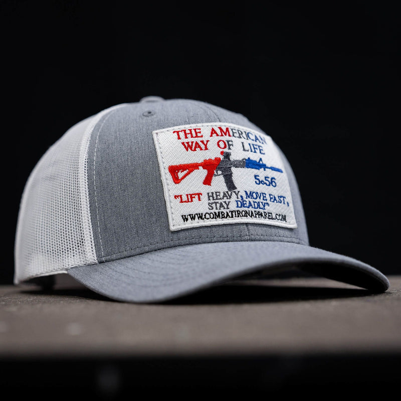 Load image into Gallery viewer, American Way Of Life White Patch Snapback Hat
