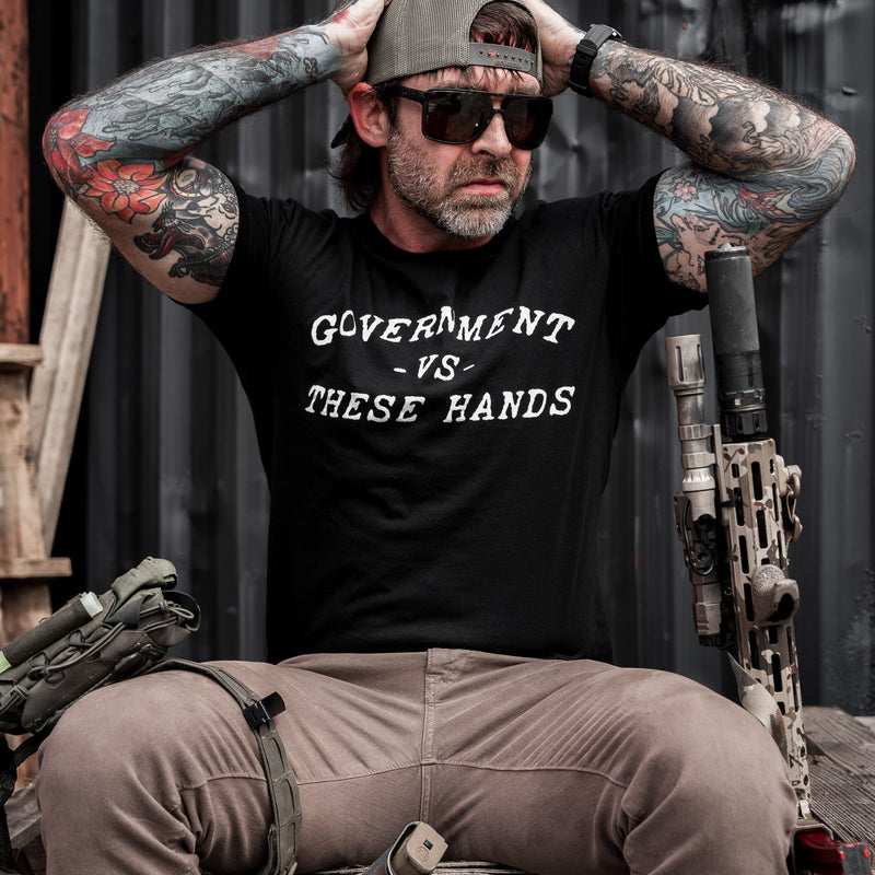 Load image into Gallery viewer, Government -vs- These Hands Men&#39;s T-Shirt
