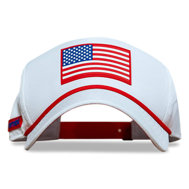 Load image into Gallery viewer, American Flag Patch Weekender Performance Snapback Hat
