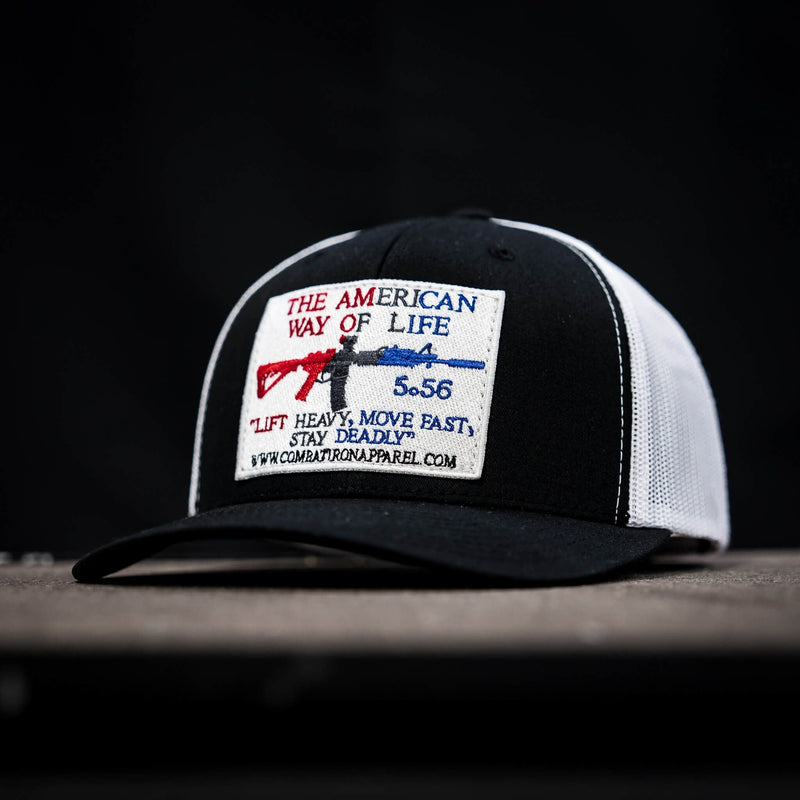 Load image into Gallery viewer, American Way Of Life White Patch Snapback Hat
