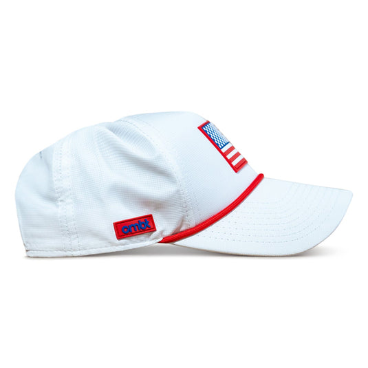 American Flag Patch Weekender Performance Snapback Hat