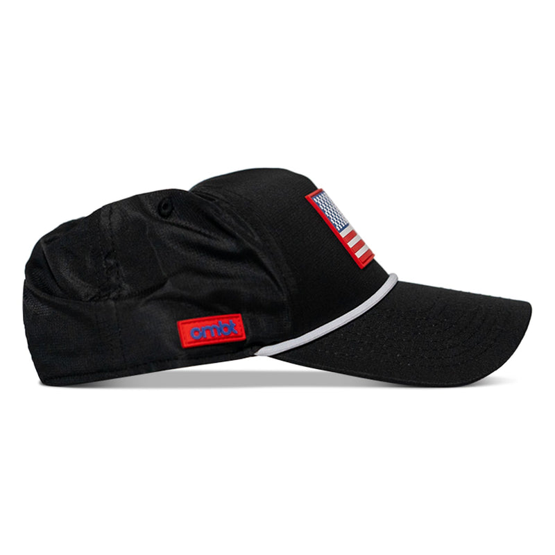 Load image into Gallery viewer, American Flag Patch Weekender Performance Snapback Hat
