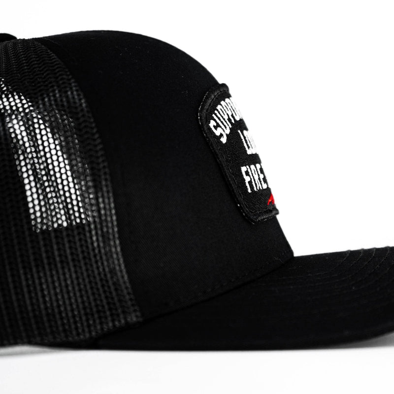 Load image into Gallery viewer, Support Your Local Fire Dept. Patch Snapback Hat
