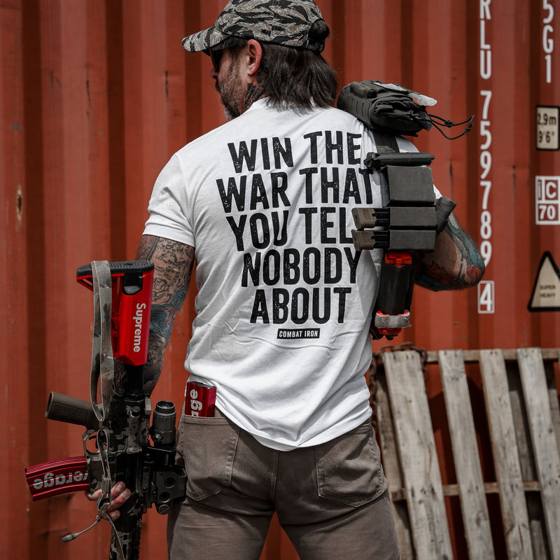 Load image into Gallery viewer, Win The War You Tell Nobody About Men&#39;s T-Shirt
