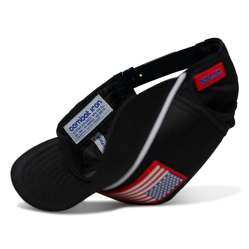 Load image into Gallery viewer, American Flag Patch Weekender Performance Snapback Hat
