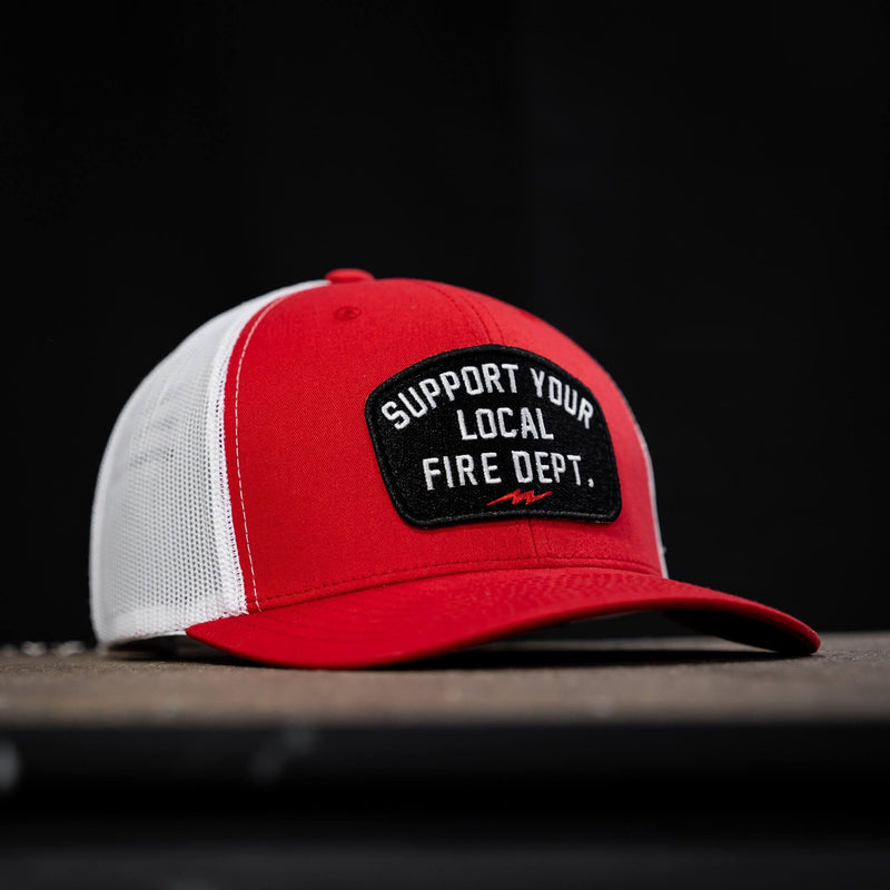Load image into Gallery viewer, Support Your Local Fire Dept. Patch Snapback Hat
