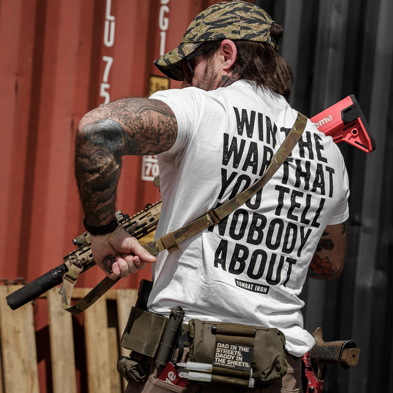 Load image into Gallery viewer, Win The War You Tell Nobody About Men&#39;s T-Shirt
