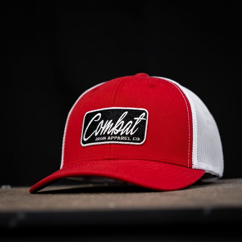 Load image into Gallery viewer, Combat Script Patch Mid-Profile Mesh Snapback Hat
