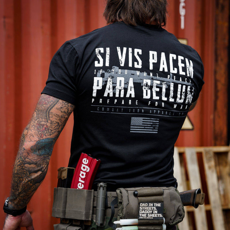 Load image into Gallery viewer, If You Want Peace Prepare For War. | SI VIS PACEM PARA BELLUM Men&#39;s T-Shirt
