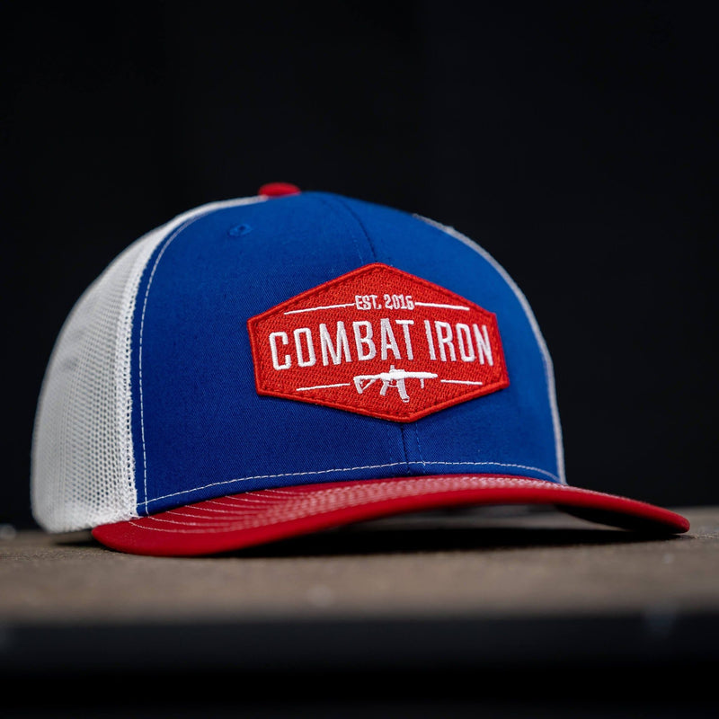Load image into Gallery viewer, Original AR Red Patch Mid-Profile Mesh Snapback Hat
