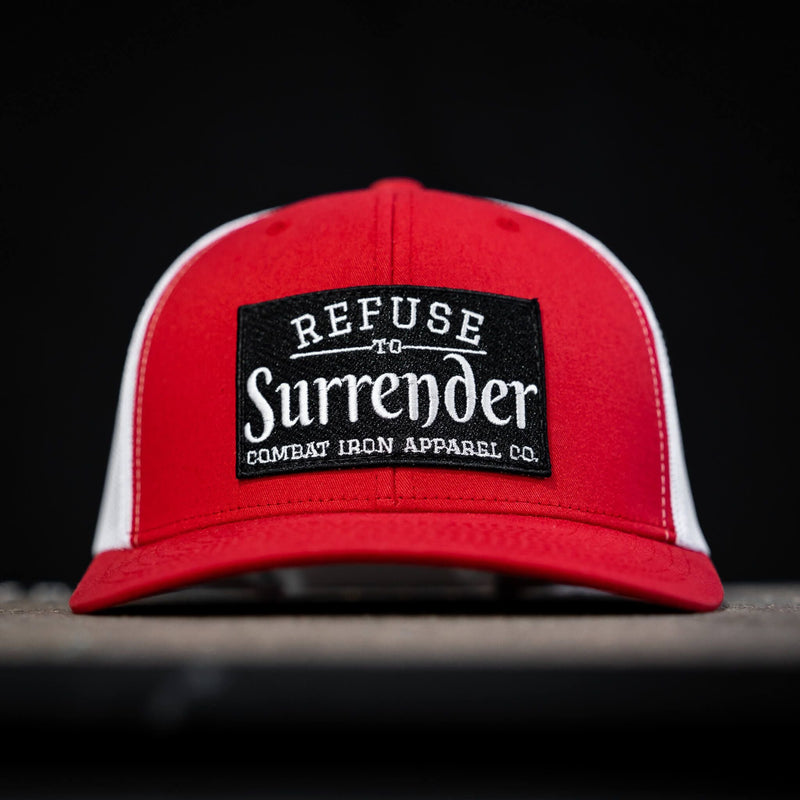 Load image into Gallery viewer, Refuse To Surrender B/W Patch Snapback Hat
