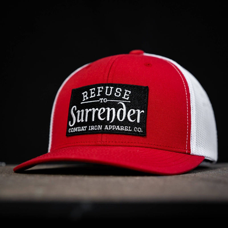 Load image into Gallery viewer, Refuse To Surrender B/W Patch Snapback Hat
