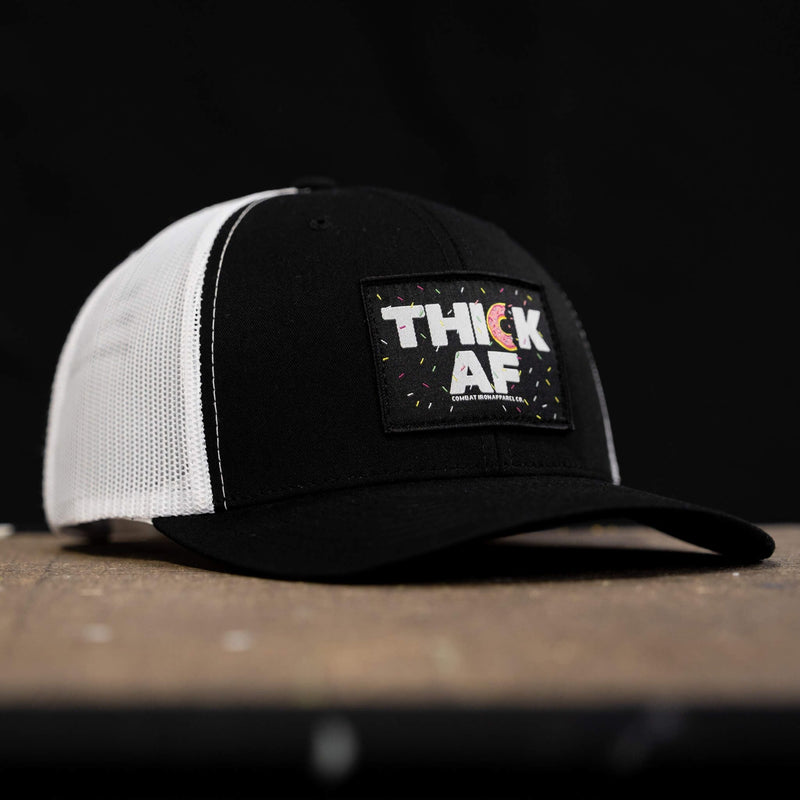 Load image into Gallery viewer, THICK AF DONUT EDITION PATCH MID-PROFILE MESH SNAPBACK Hat
