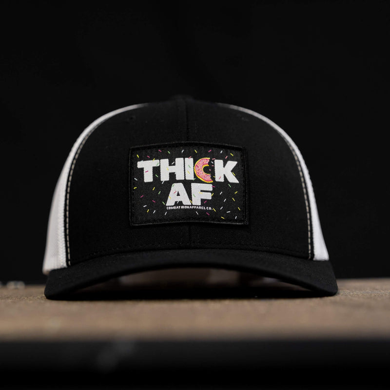 Load image into Gallery viewer, THICK AF DONUT EDITION PATCH MID-PROFILE MESH SNAPBACK Hat

