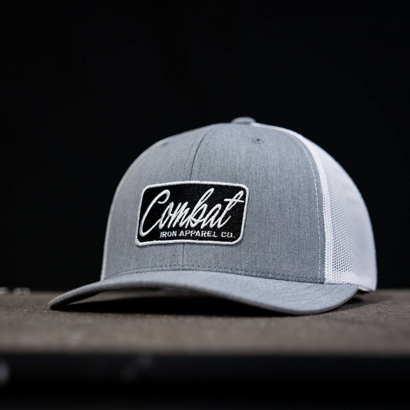 Load image into Gallery viewer, Combat Script Patch Mid-Profile Mesh Snapback Hat
