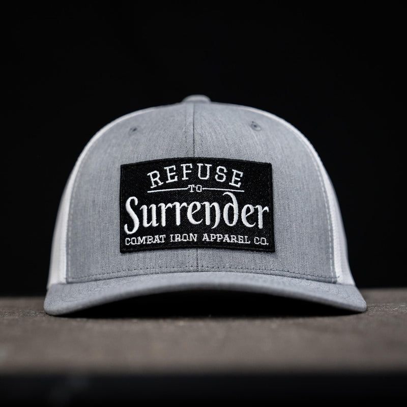 Load image into Gallery viewer, Refuse To Surrender B/W Patch Snapback Hat

