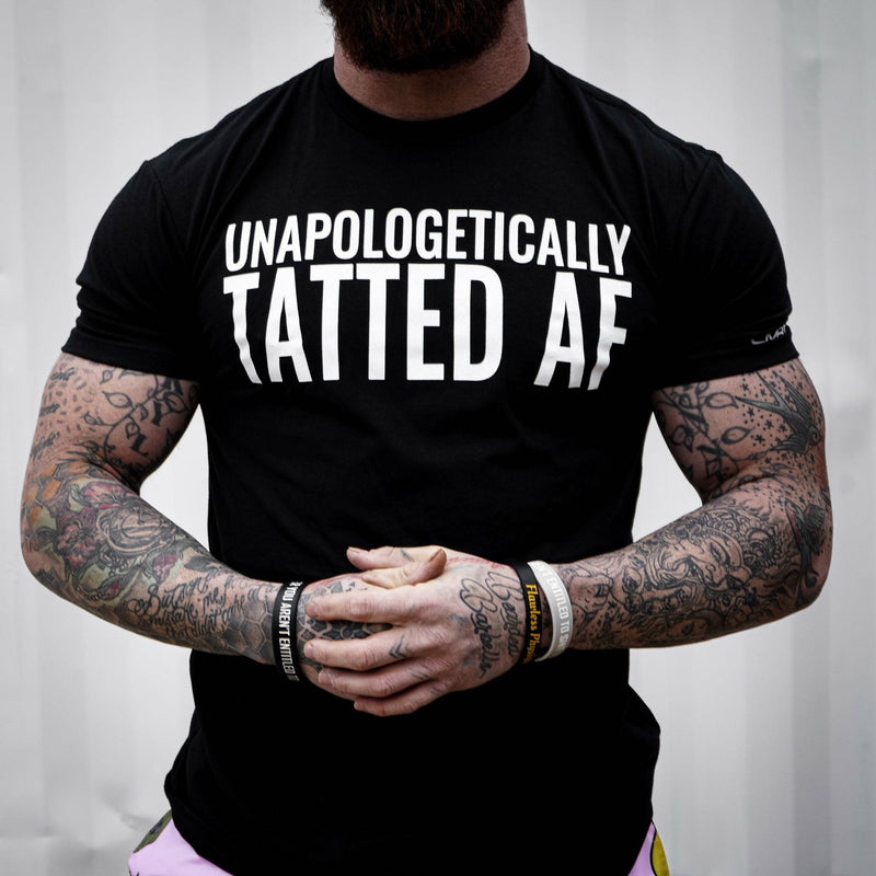 Load image into Gallery viewer, Unapologetically Tatted AF Men&#39;s T-shirt
