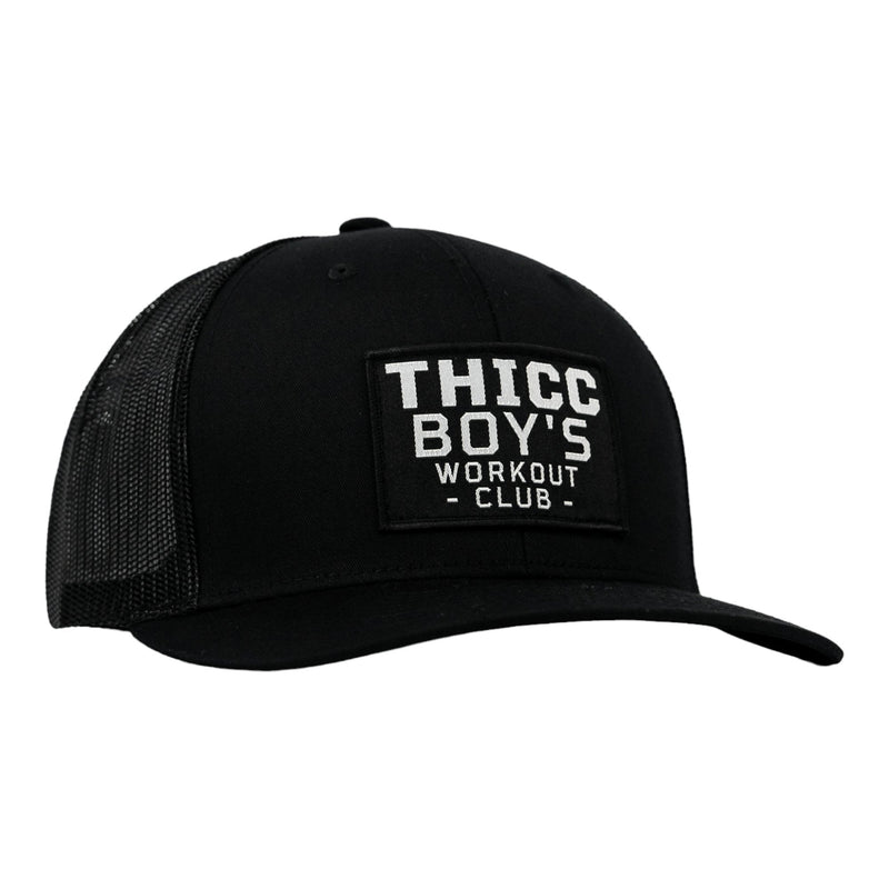 Load image into Gallery viewer, Thicc Boys Workout Patch Snapback Hat
