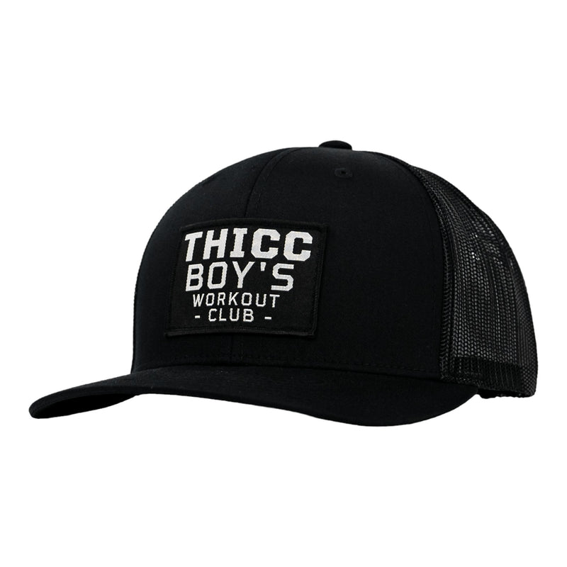 Load image into Gallery viewer, Thicc Boys Workout Patch Snapback Hat
