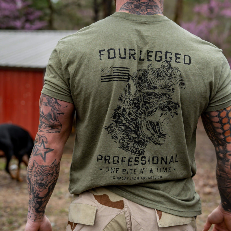 Load image into Gallery viewer, Four Legged Professional K9 Dog Training Men&#39;s T-Shirt
