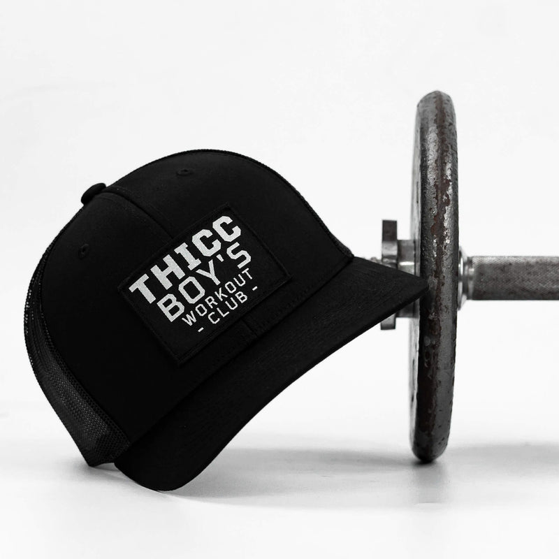 Load image into Gallery viewer, Thicc Boys Workout Patch Snapback Hat
