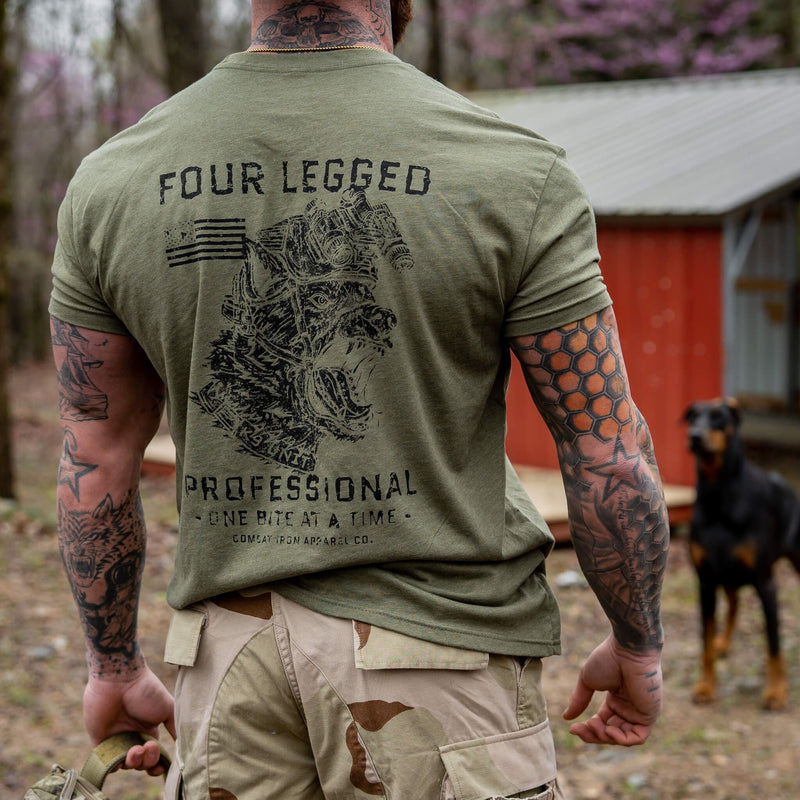Load image into Gallery viewer, Four Legged Professional K9 Dog Training Men&#39;s T-Shirt
