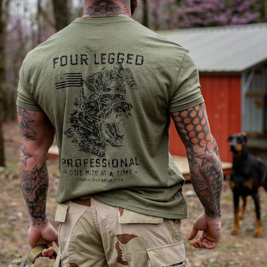 Four Legged Professional K9 Dog Training Men's T-Shirt