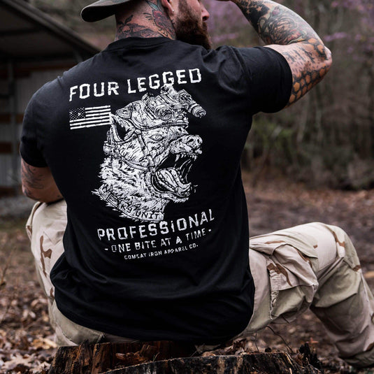 Four Legged Professional K9 Dog Training Men's T-Shirt