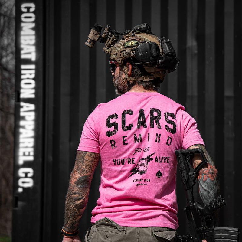 Load image into Gallery viewer, Scars Remind You That You're Alive Men's T-Shirt
