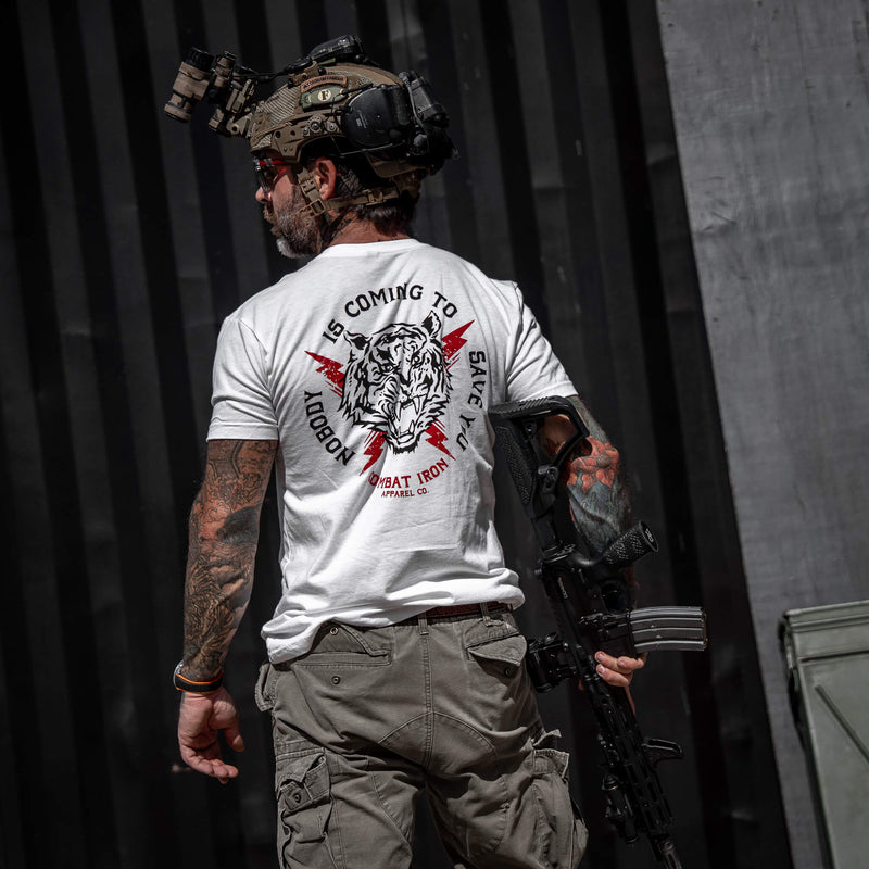 Load image into Gallery viewer, Nobody Is Coming To Save You Men&#39;s T-Shirt
