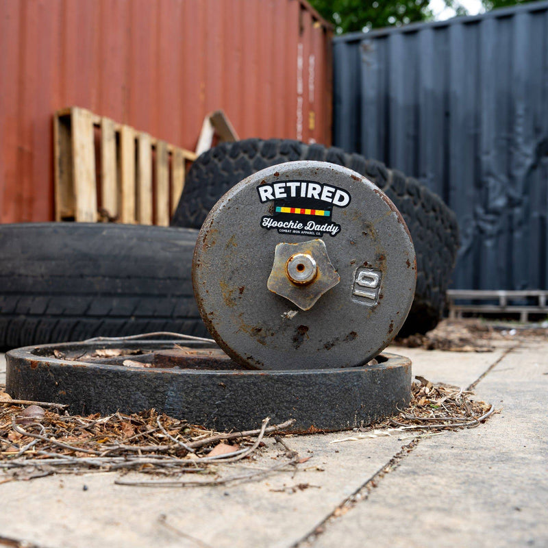 Load image into Gallery viewer, Retired Hoochie Daddy Veteran Ribbons Decal
