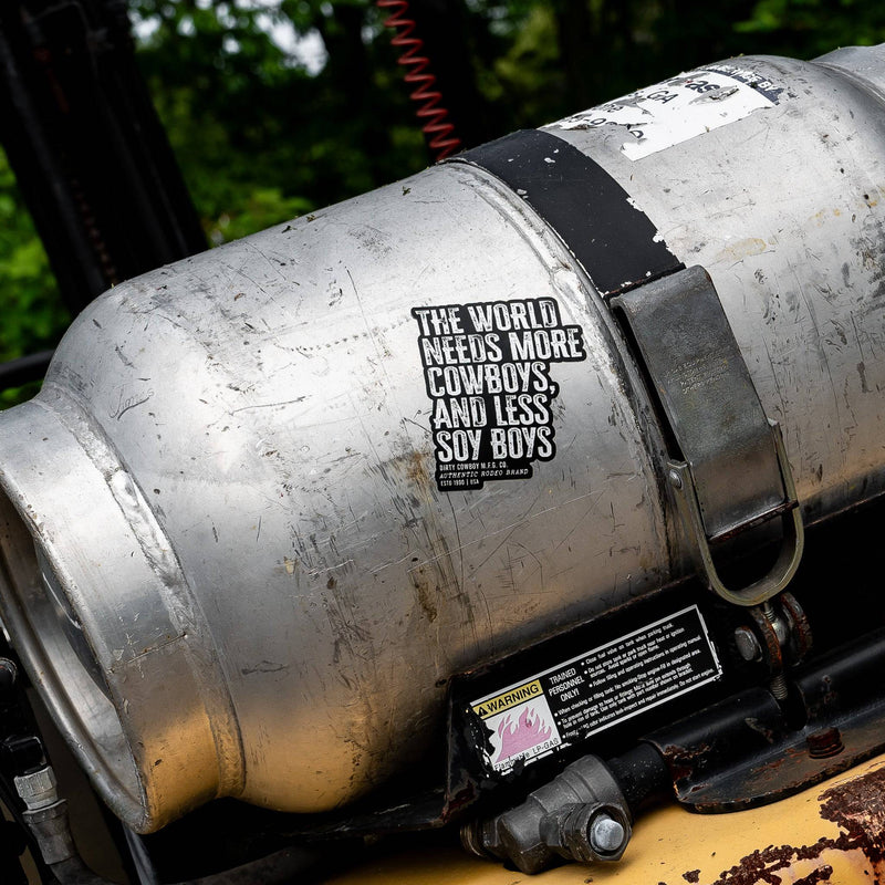 Load image into Gallery viewer, The World Needs More Cowboys and Less Soy Boys Decal
