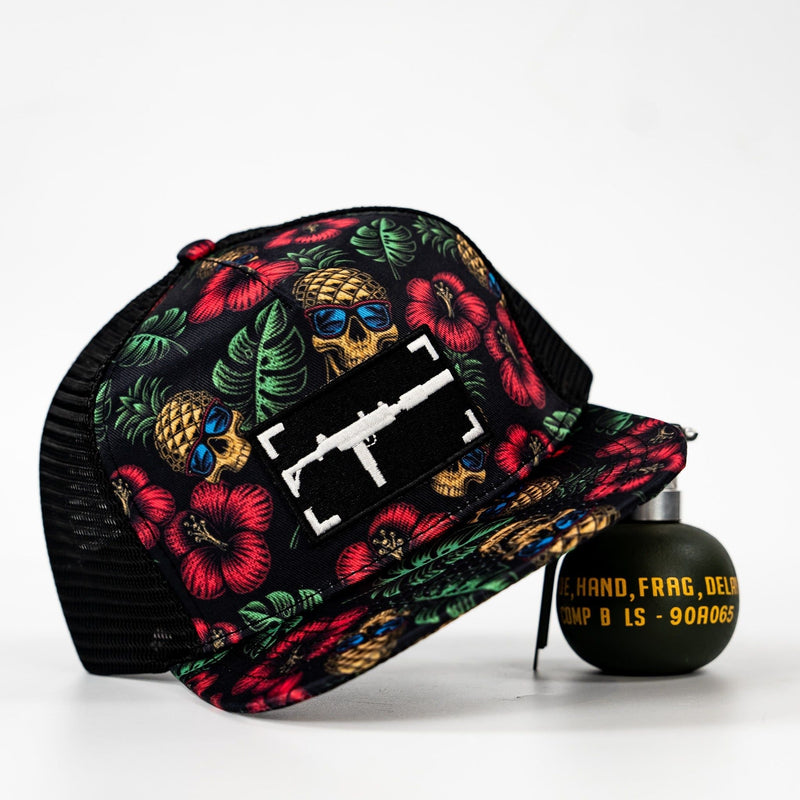 Load image into Gallery viewer, Uzi Patch Black Pineapple Express Flatbill Snapback Hat
