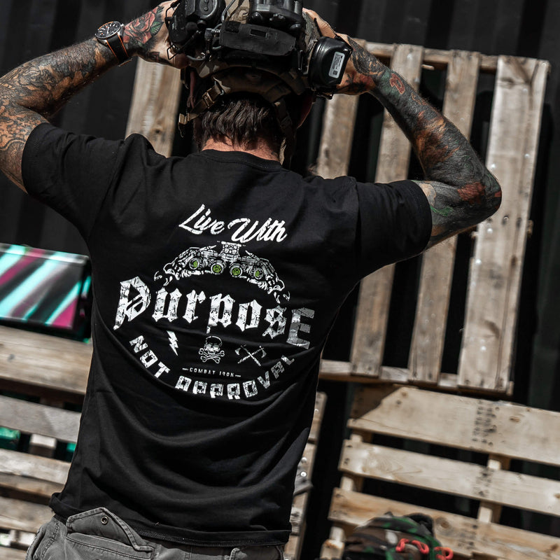 Load image into Gallery viewer, Live With Purpose. Not Approval Men's T-Shirt
