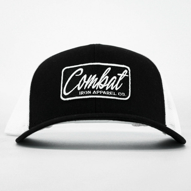 Load image into Gallery viewer, Combat Script Patch Mid-Profile Mesh Snapback Hat
