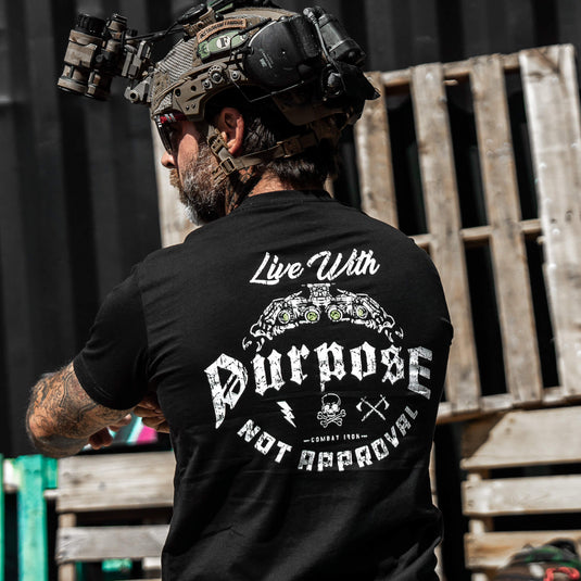 Live With Purpose. Not Approval Men's T-Shirt
