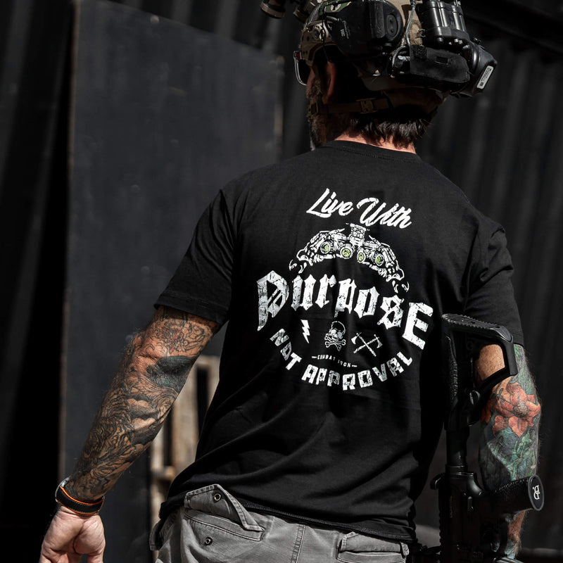Load image into Gallery viewer, Live With Purpose. Not Approval Men&#39;s T-Shirt
