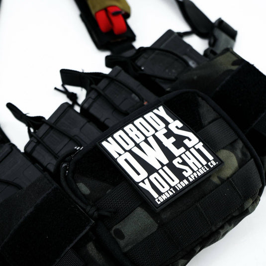 Nobody Owes You Shit PVC Velcro Patch