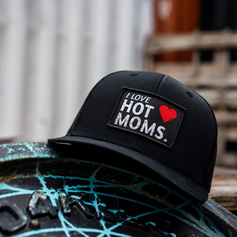Load image into Gallery viewer, I Love Hot Mom&#39;s Patch Snapback Hat
