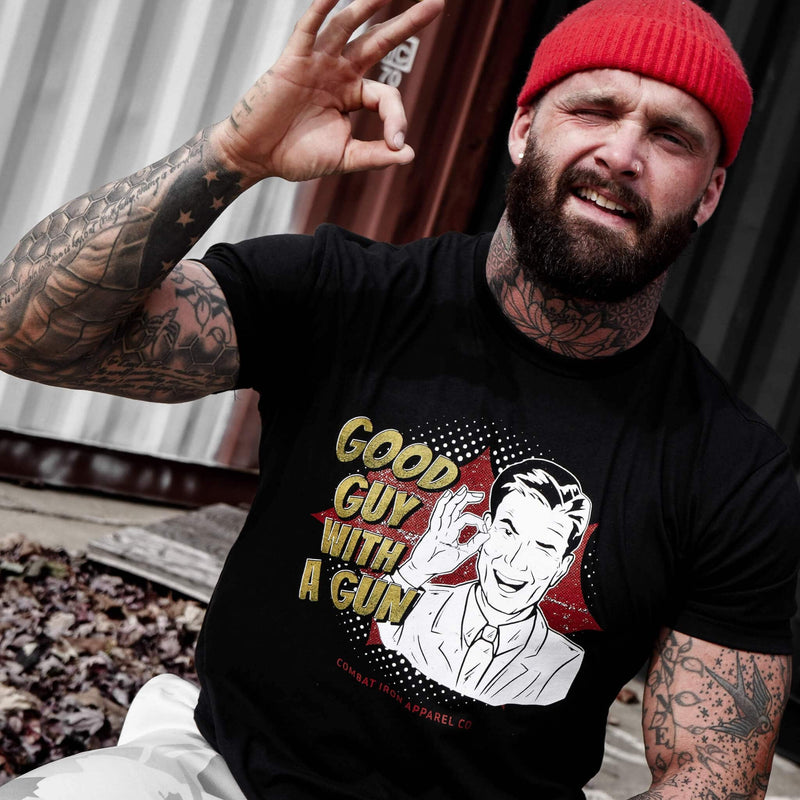 Load image into Gallery viewer, Good Guy With A Gun Comic Men&#39;s T-Shirt
