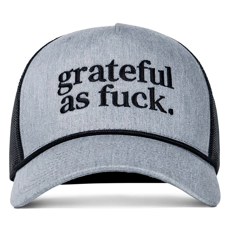 Load image into Gallery viewer, Grateful As Fuck Rope Snapback Hat
