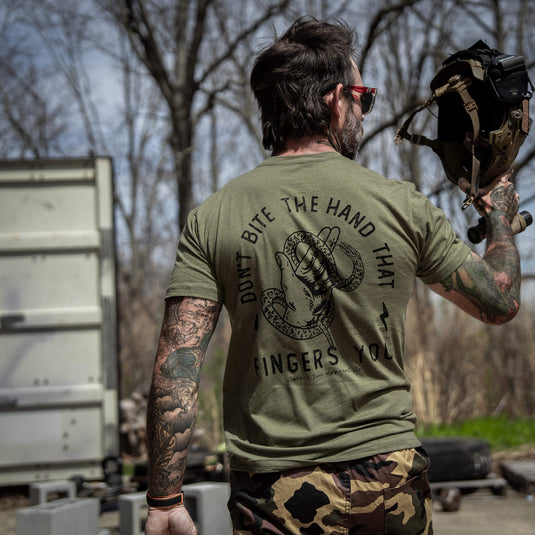 Don't Bite The Hand That Fingers You Men's T-Shirt