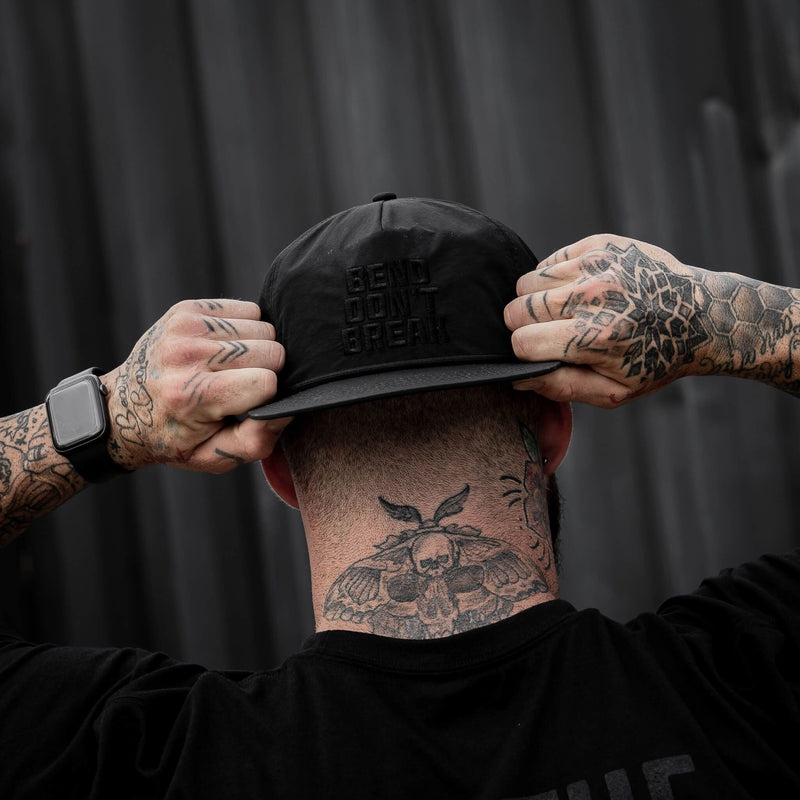 Load image into Gallery viewer, Bend Don't Break Subdued Crushable Rope SnapBack
