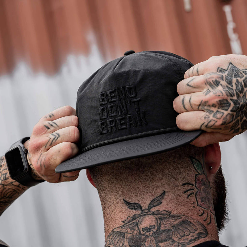 Load image into Gallery viewer, Bend Don&#39;t Break Subdued Crushable Rope SnapBack
