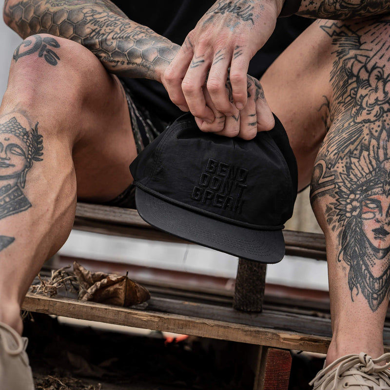Load image into Gallery viewer, Bend Don't Break Subdued Crushable Rope SnapBack
