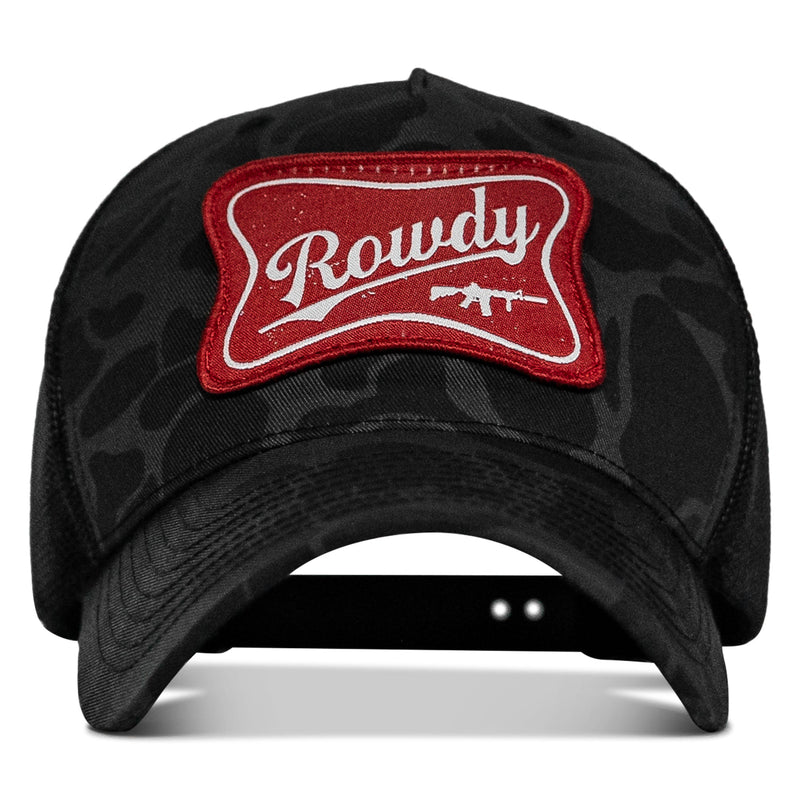 Load image into Gallery viewer, Rowdy Beer Logo Patch Snapback Hat
