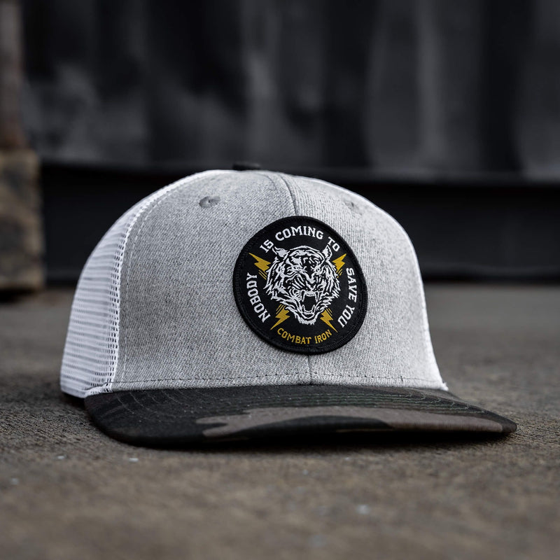 Load image into Gallery viewer, Nobody Is Coming To Save You Patch Snapback Hat
