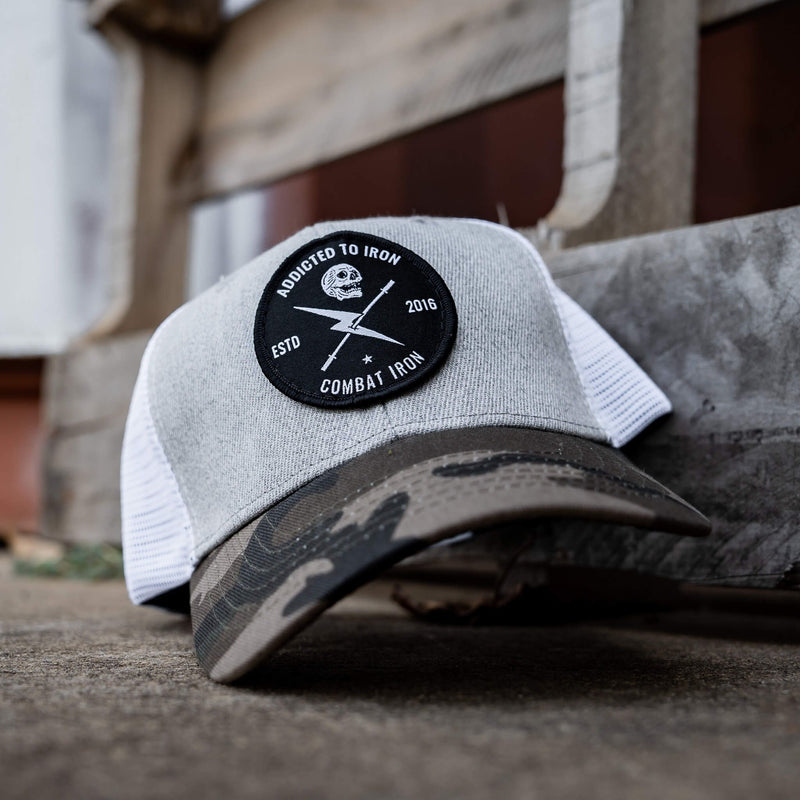 Load image into Gallery viewer, Addicted To Iron Patch Snapback Hat
