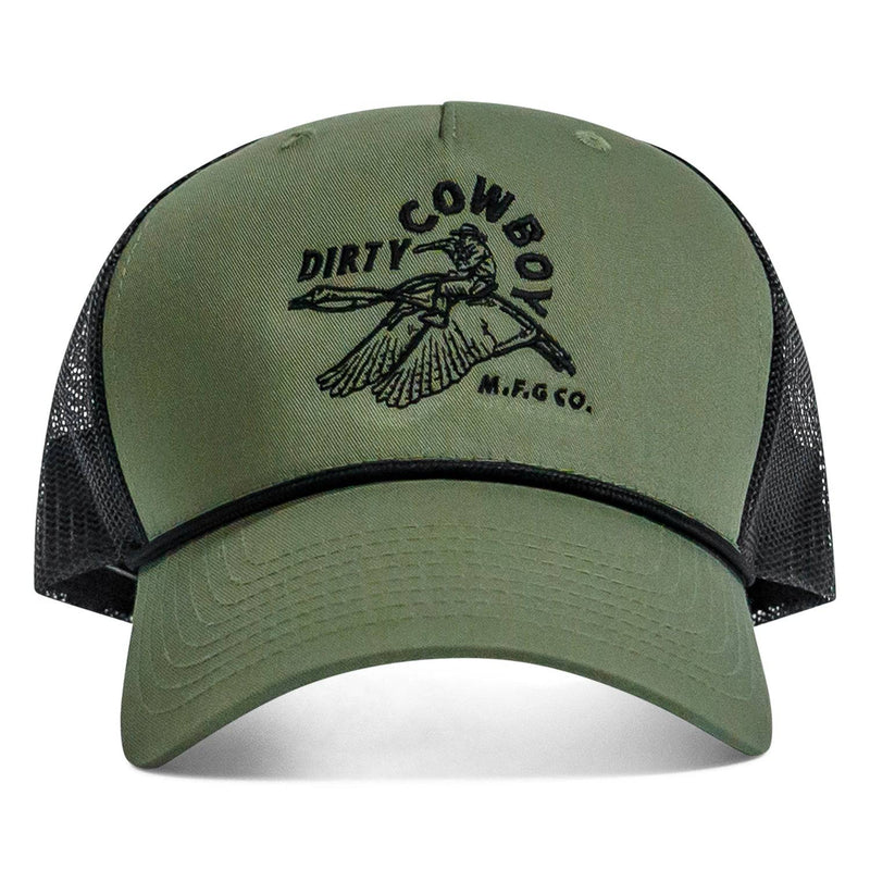 Load image into Gallery viewer, Dirty Cowboy Mfg Swan Rope SnapBack Hat
